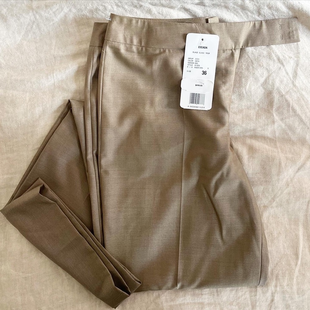 NWT Escada Silk/Wool Trousers